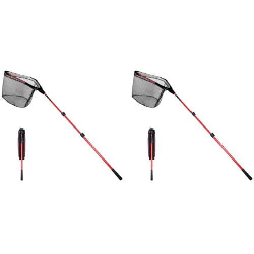 Proberos® Retractable Portable Aluminum Alloy Folding Triangle Wide Landing Telescopic Catcher Suitable for Fish Under 5 KG 2.1M 2 PCS Proberos® Retractable Portable Aluminum Alloy Folding Triangle Wide Landing Telescopic Catcher Suitable for Fish Under 5 KG 2.1M 2 PCS